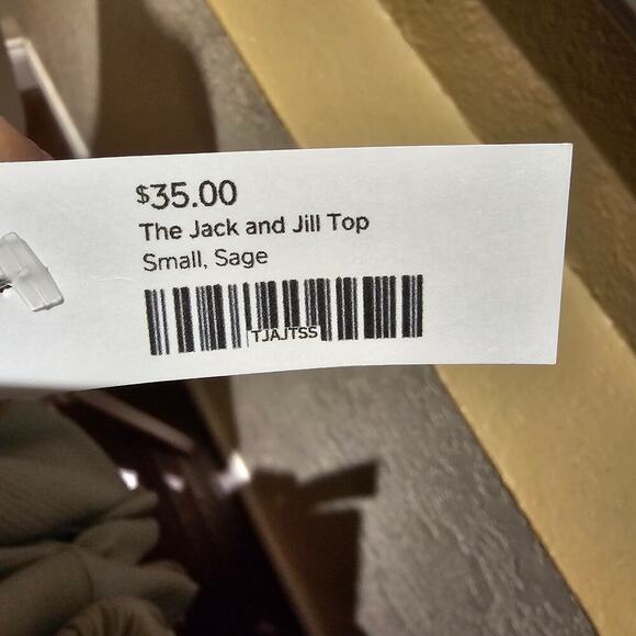 Peach Love California Sage Peplum Top NWT S Feminine Romantic Soft Girl Style - Picture 11 of 11